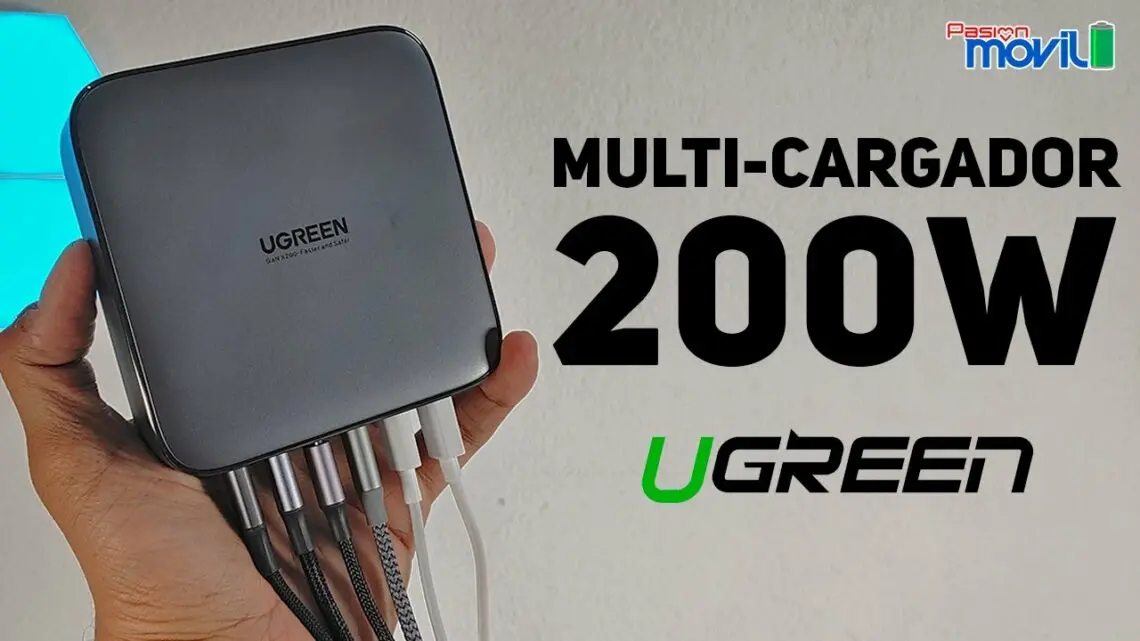 Nexode, un interesante cargador multiple de 200W de Ugreen